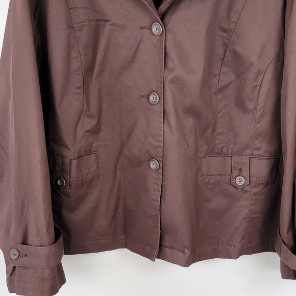 Lane Bryant Chocolate Slacks and Button Down Suitcoat with Pockets, EUC, sz 24 - Picture 7 of 13